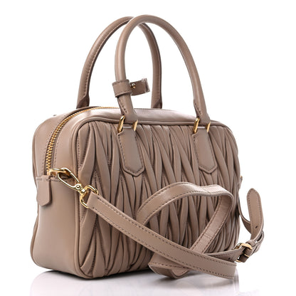 Miu Miu Nappa Matelasse Top Handle Bag Cammeo 2 of 8