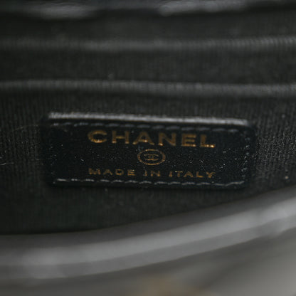Chanel Lambskin Quilted Trendy CC Card Holder On Chain Black 5 of 9