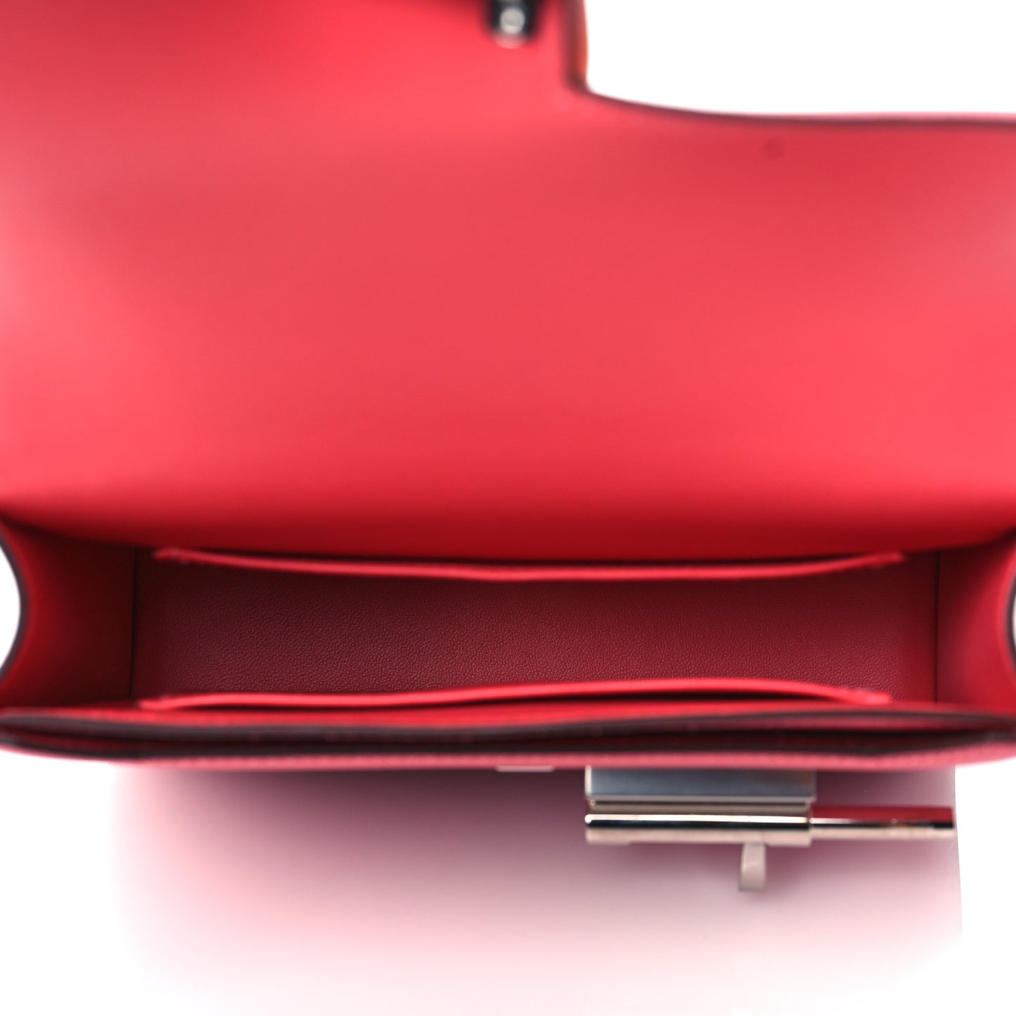 Tadelakt Mini Verrou Chaine Bag Rose Lipstick