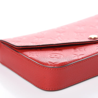 Louis Vuitton Empreinte Pochette Felicie Chain Wallet Cherry 11 of 13