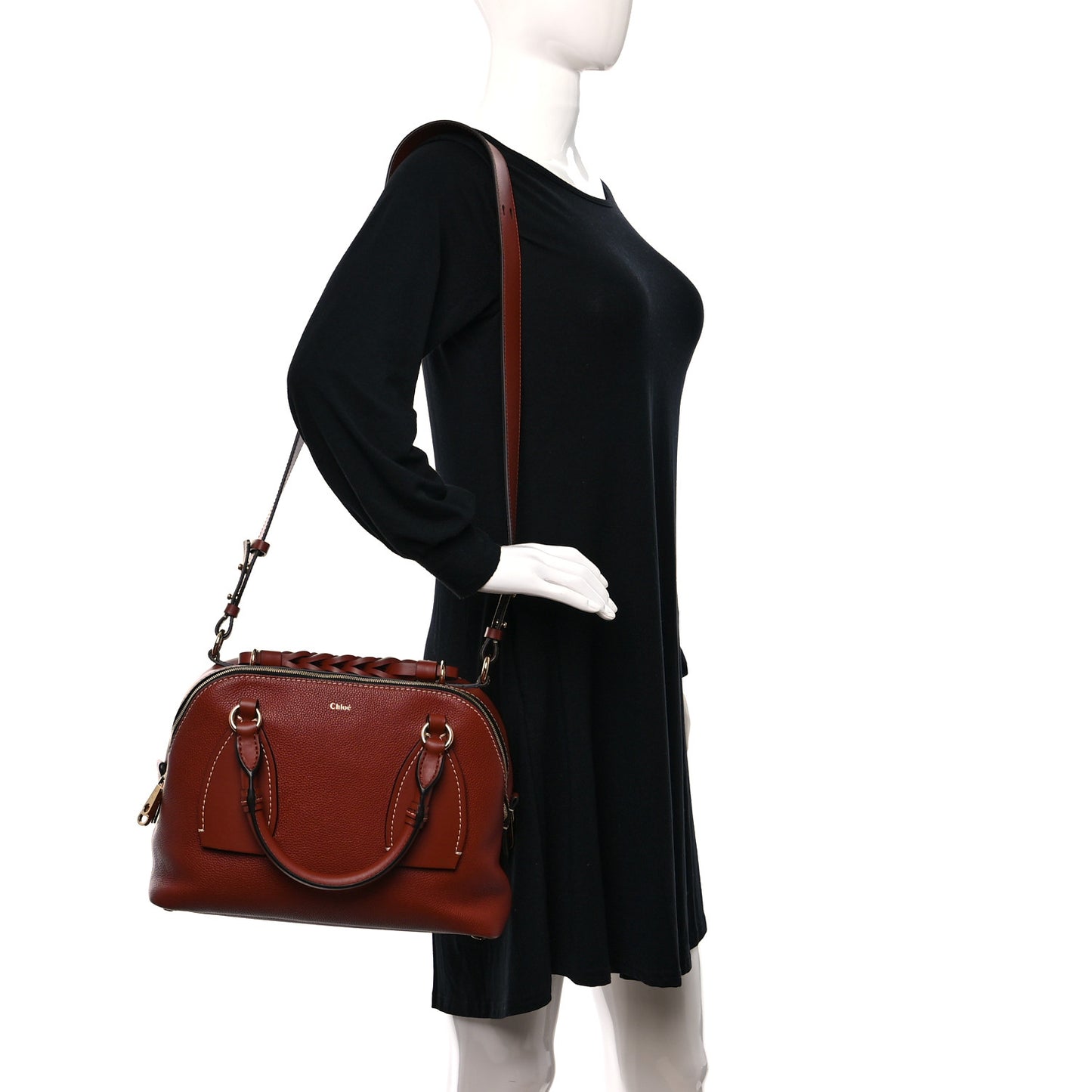 Calfskin Medium Daria Sepia Brown