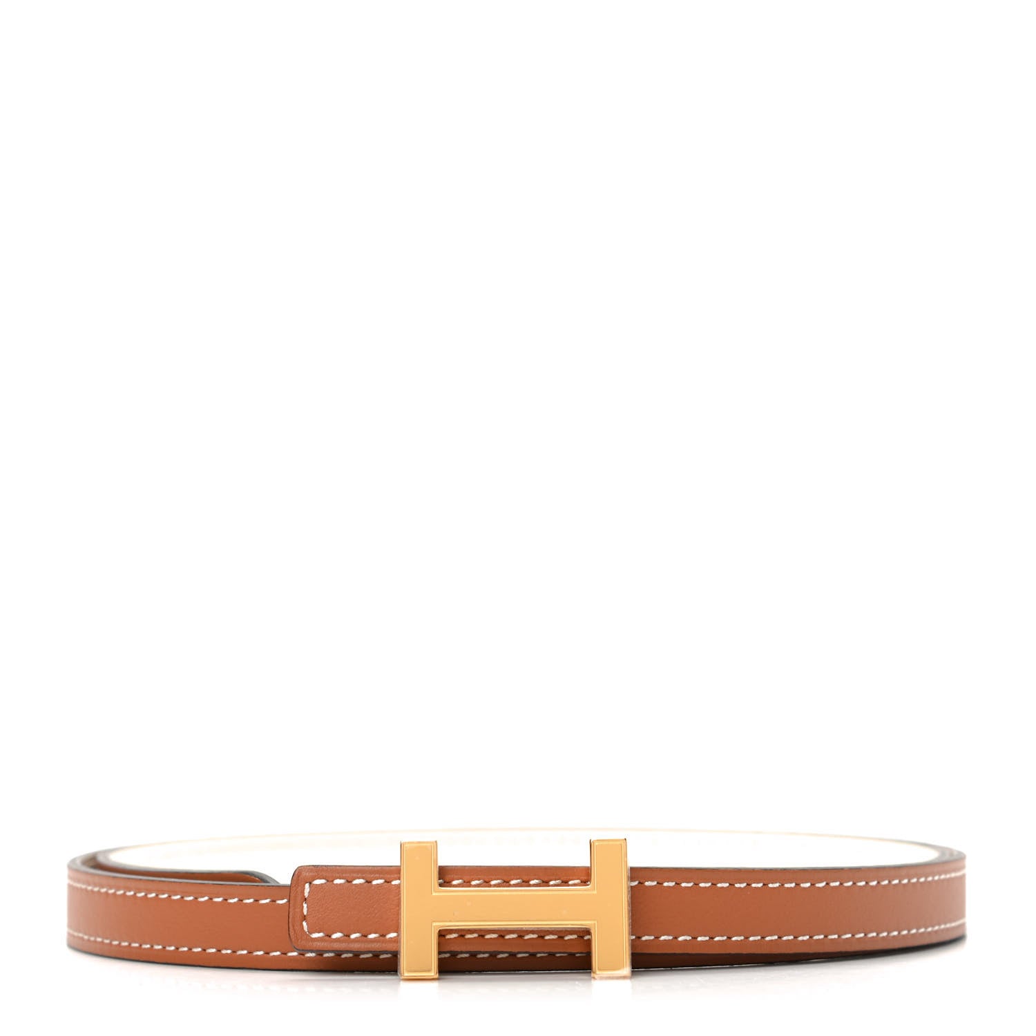 Hermes Epsom Swift 13mm Focus 80 Belt Gold Nata 1 of 4