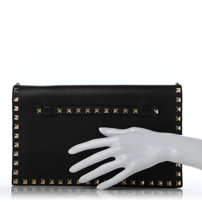 Valentino Garavani Nappa Rockstud Wristlet Clutch Black 2 of 9