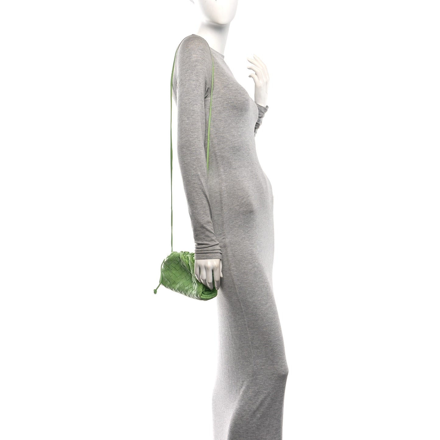 Nappa Intrecciato The Mini Pouch Pistachio