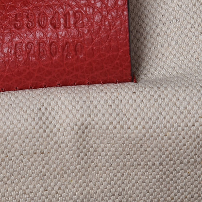 Gucci Grained Calfskin Logo Belt Bag Hibiscus Red 7 of 9