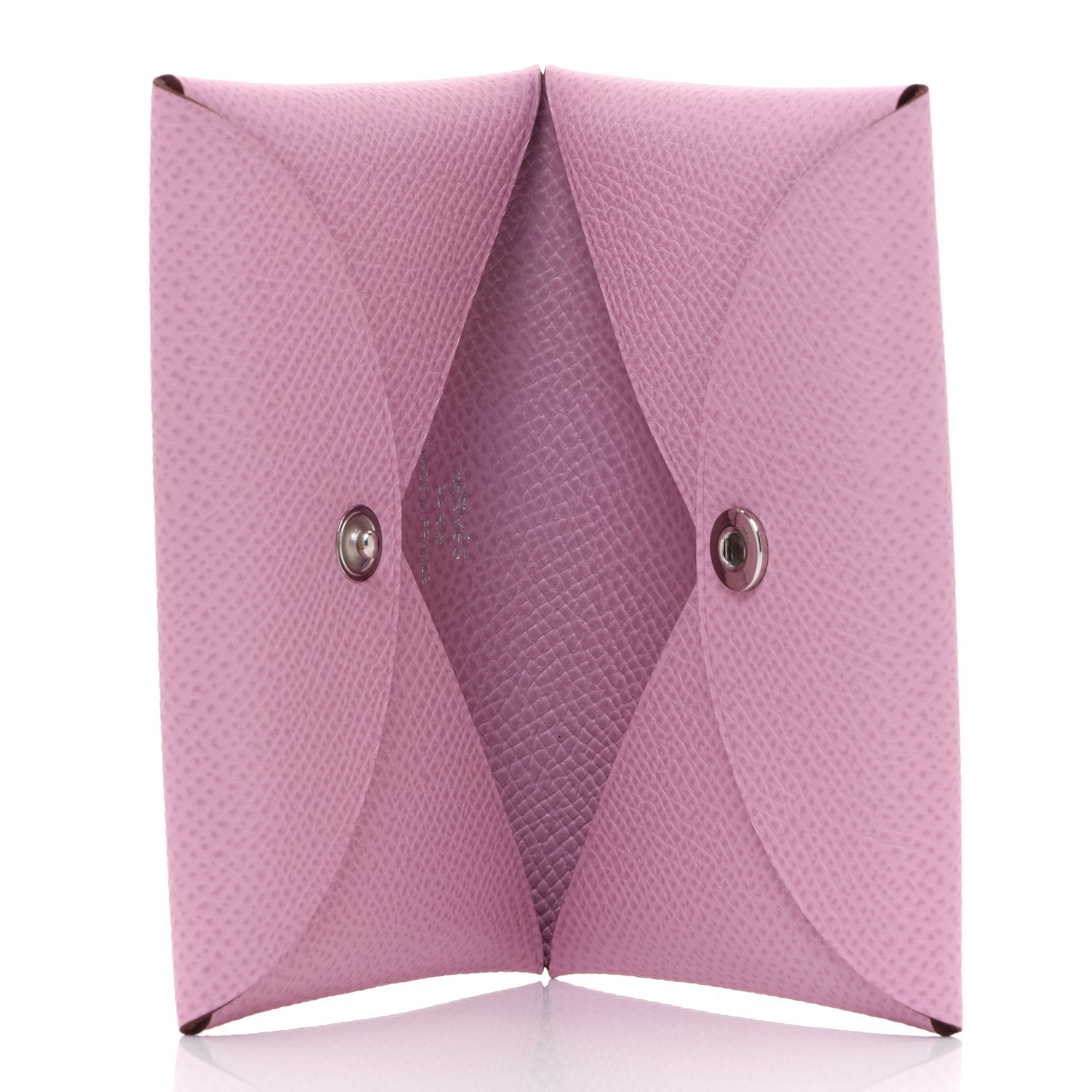 Hermes Epsom Calvi Card Case Mauve Sylvestre 5 of 8