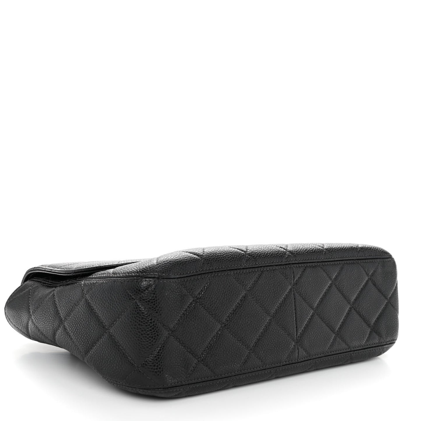 Caviar Quilted Flap Black