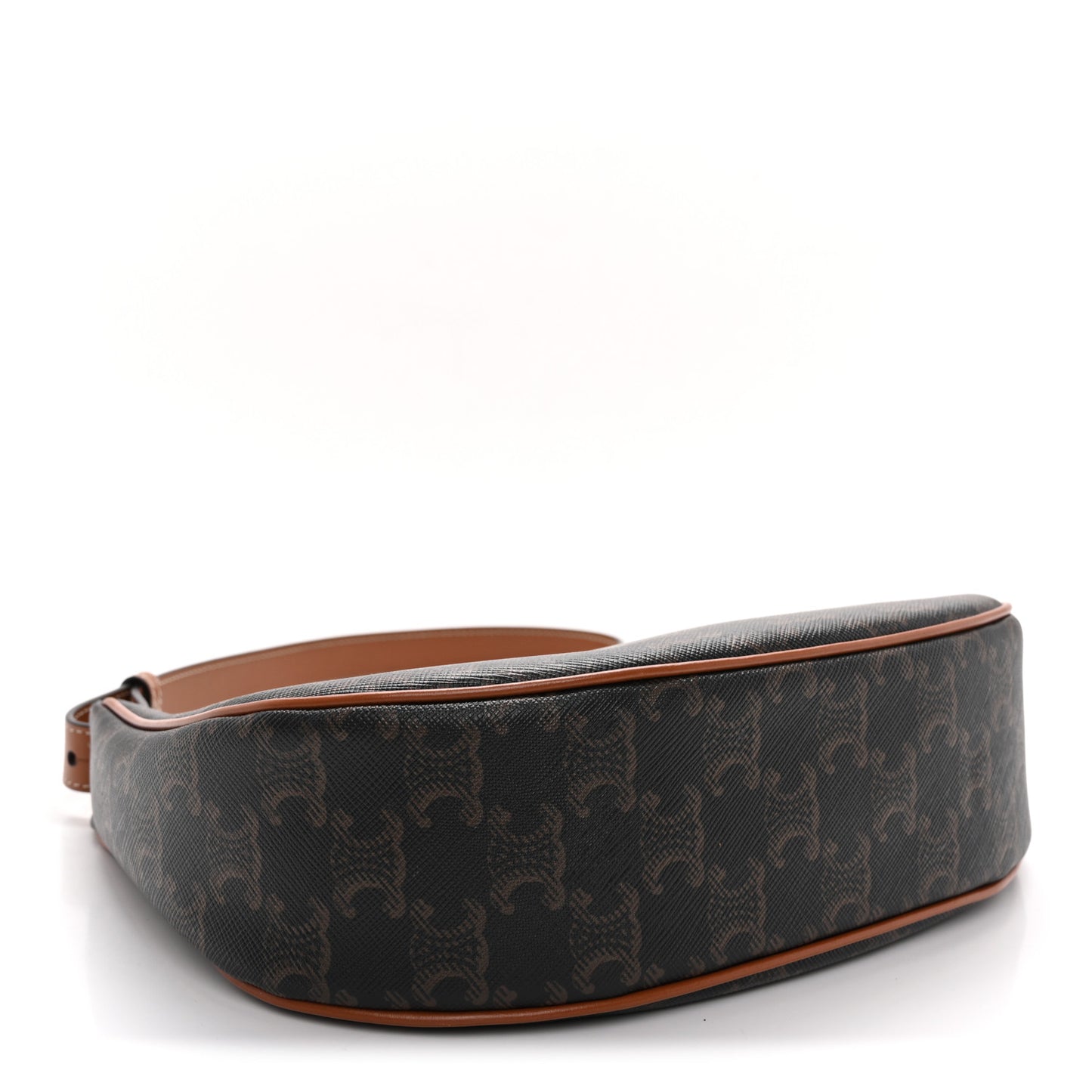 Triomphe Canvas Calfskin Ava Shoulder Bag Tan