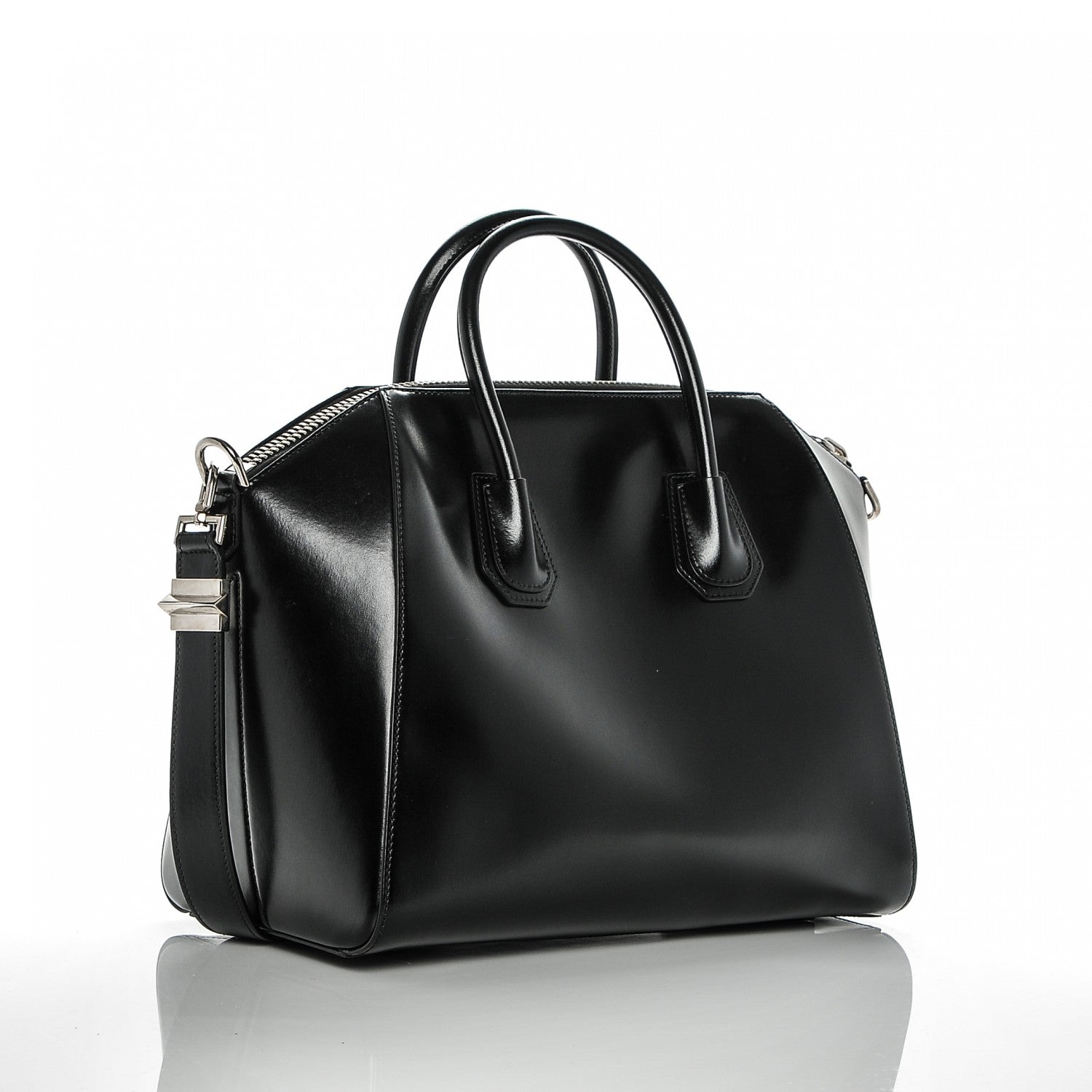 Givenchy Shiny Lord Calfskin Medium Antigona Black 3 of 8