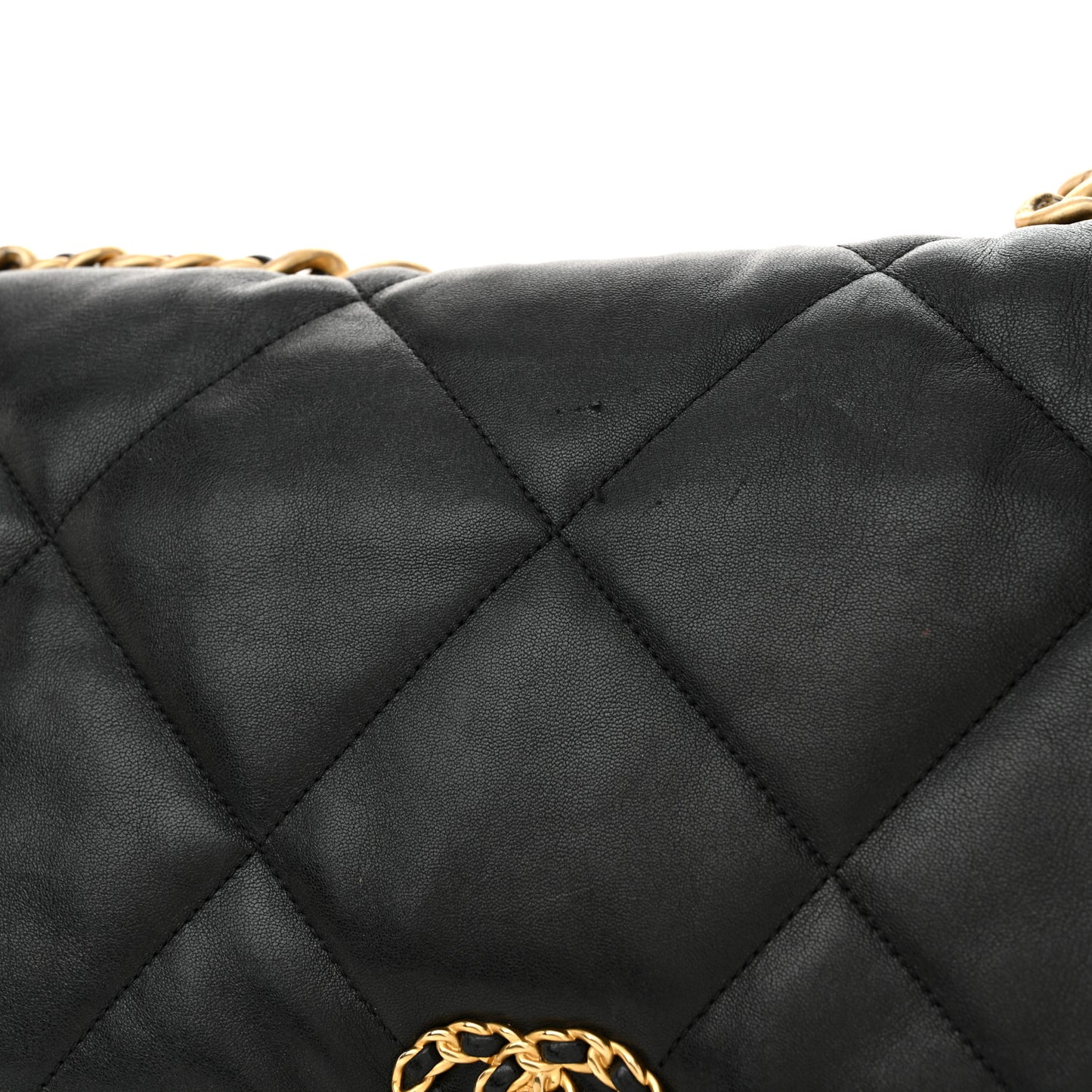 Lambskin Quilted Maxi Chanel 19 Flap Black