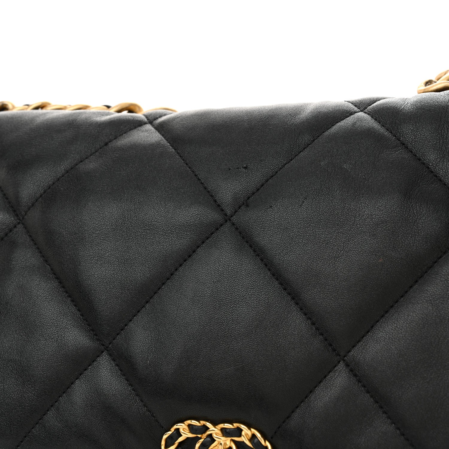 Chanel Lambskin Quilted Maxi Chanel 19 Flap Black 11 of 12
