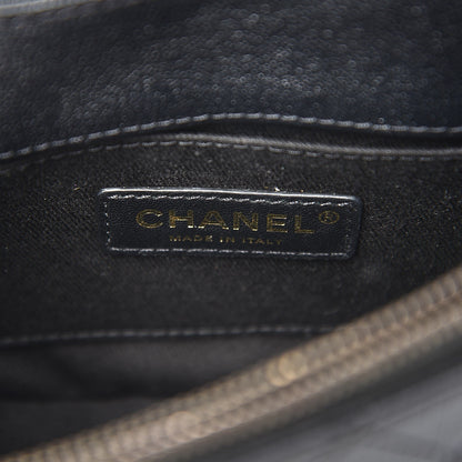 Chanel Shiny Calfskin Goatskin Quilted Small Coco Curve Messenger Flap Black 6 of 10
