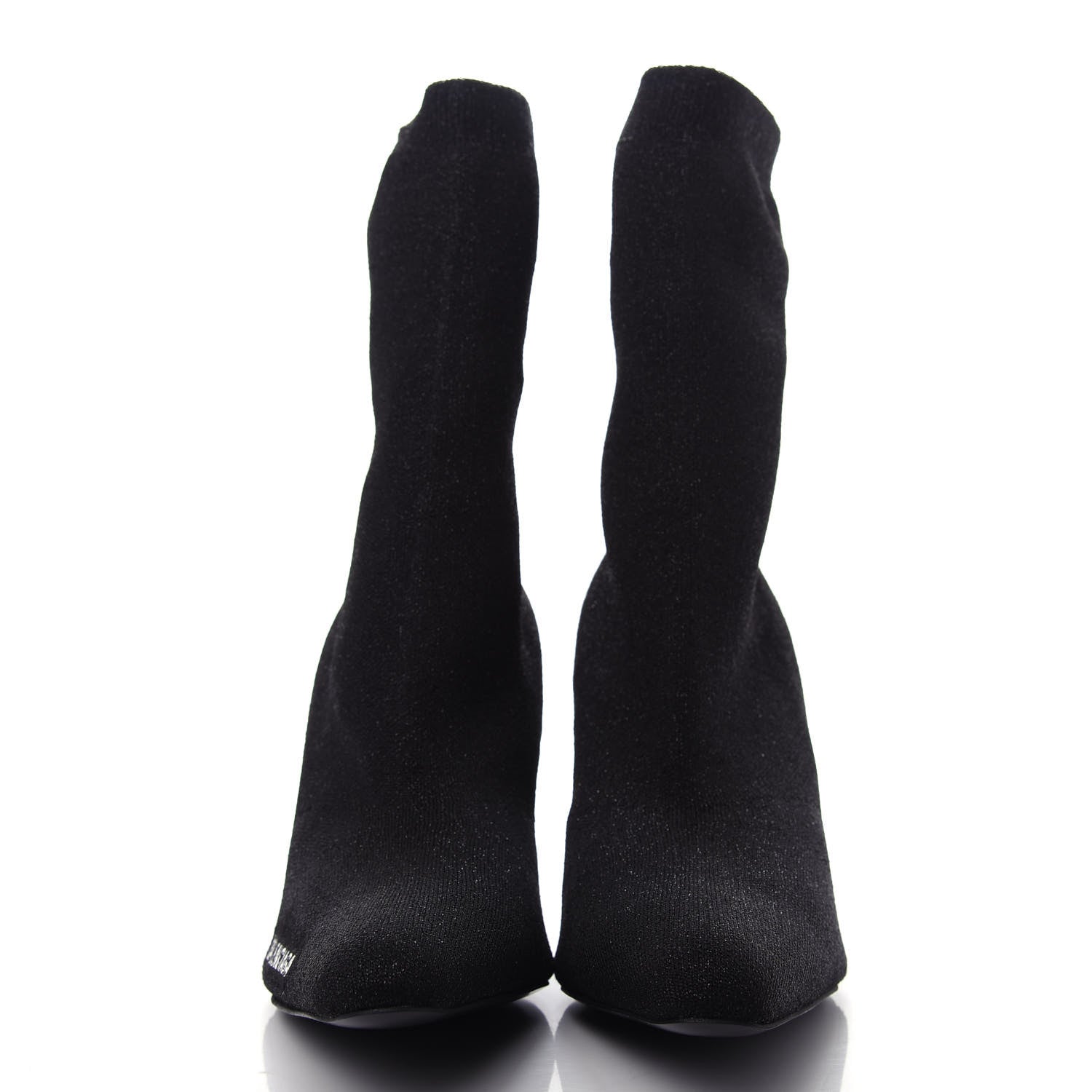 Balenciaga Knit Round Toe Knife Booties 36 Black 2 of 8