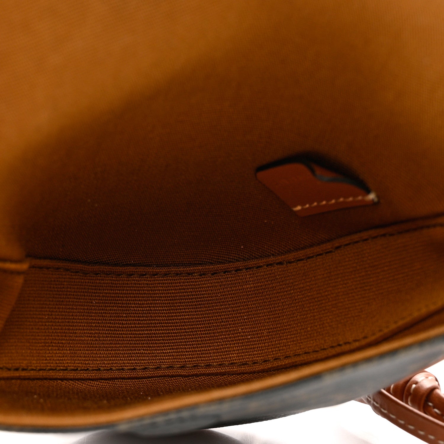 Celine Triomphe Canvas Mini Triangle Crossbody Bag Tan 4 of 6