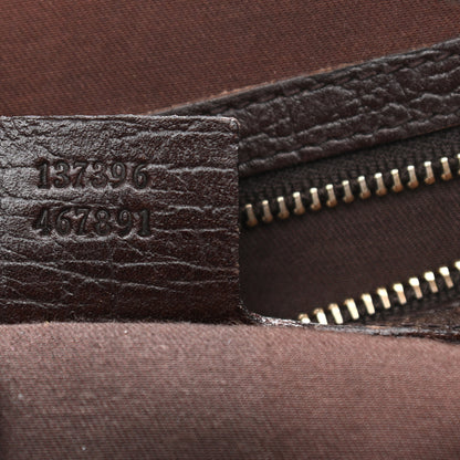 Gucci Monogram Medium Jolicoeur Tote Dark Brown 7 of 13
