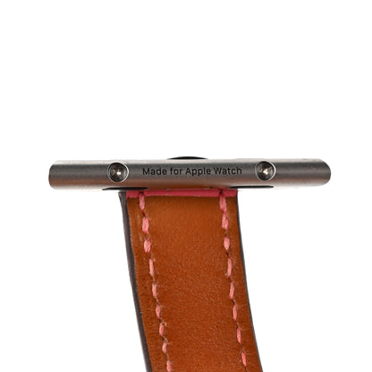 Hermes Swift 41mm Apple Watch Double Tour Band Rose Azalee 4 of 6