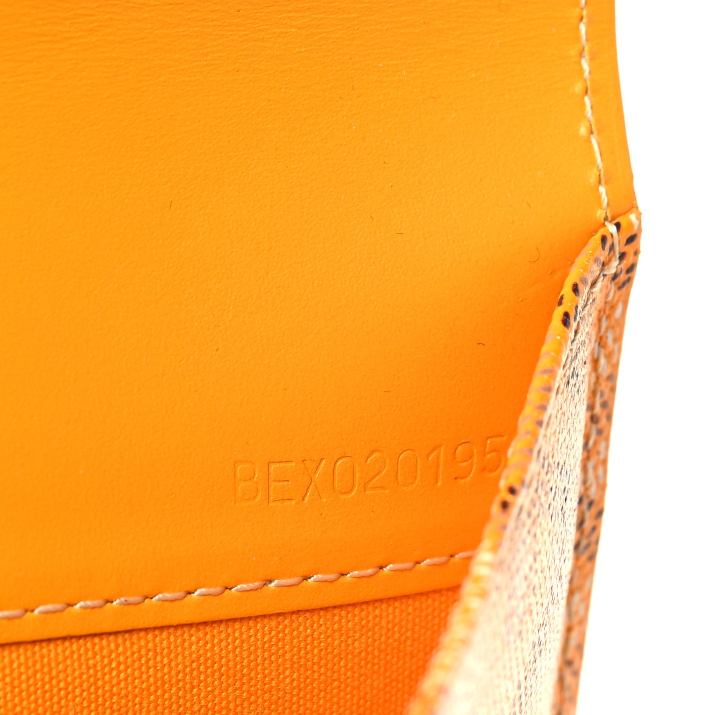 Goyardine Large Commando Envelope 2 Flat Pouch Yellow