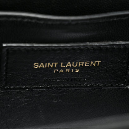 Saint Laurent Suede Medium Classic Monogram Kate Tassel Satchel Black 5 of 9