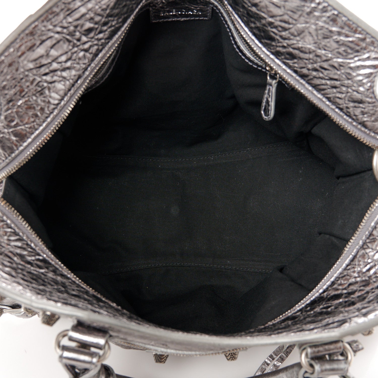 Balenciaga Metallic Agneau Arena Neo Cagole City Silver 5 of 12