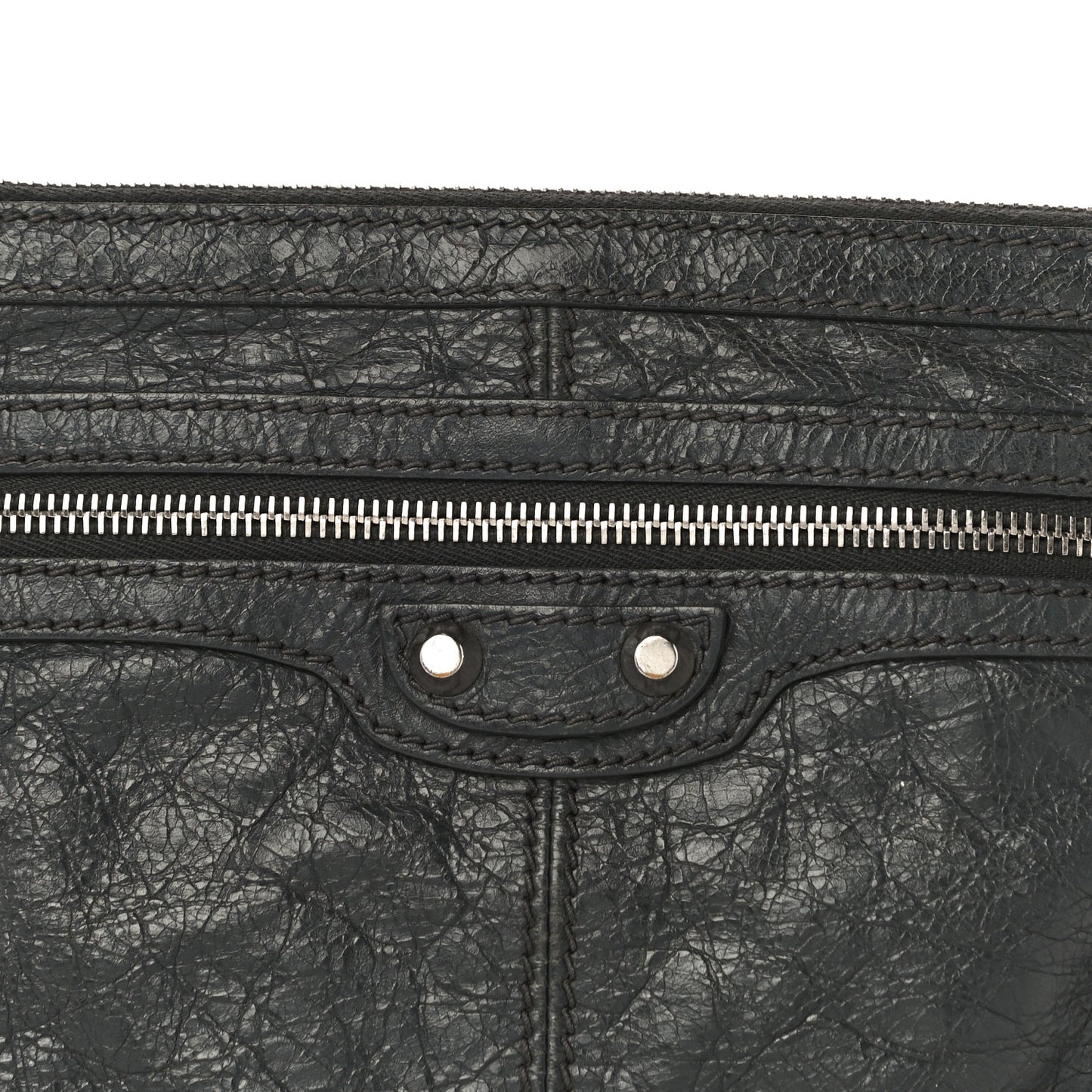 Agneau Arena Classic Hardware Small Clip Gris Fossile
