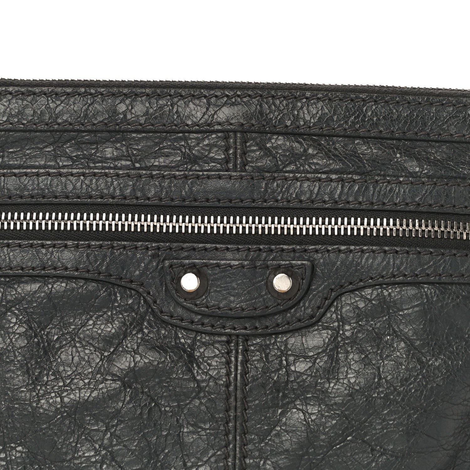 Balenciaga Agneau Arena Classic Hardware Small Clip Gris Fossile 7 of 17
