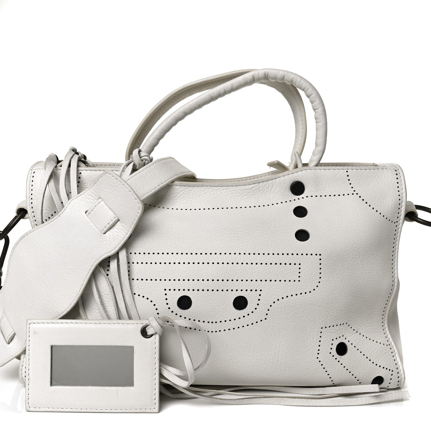 Veau Soyeux Perforated Blackout Hardware S City White