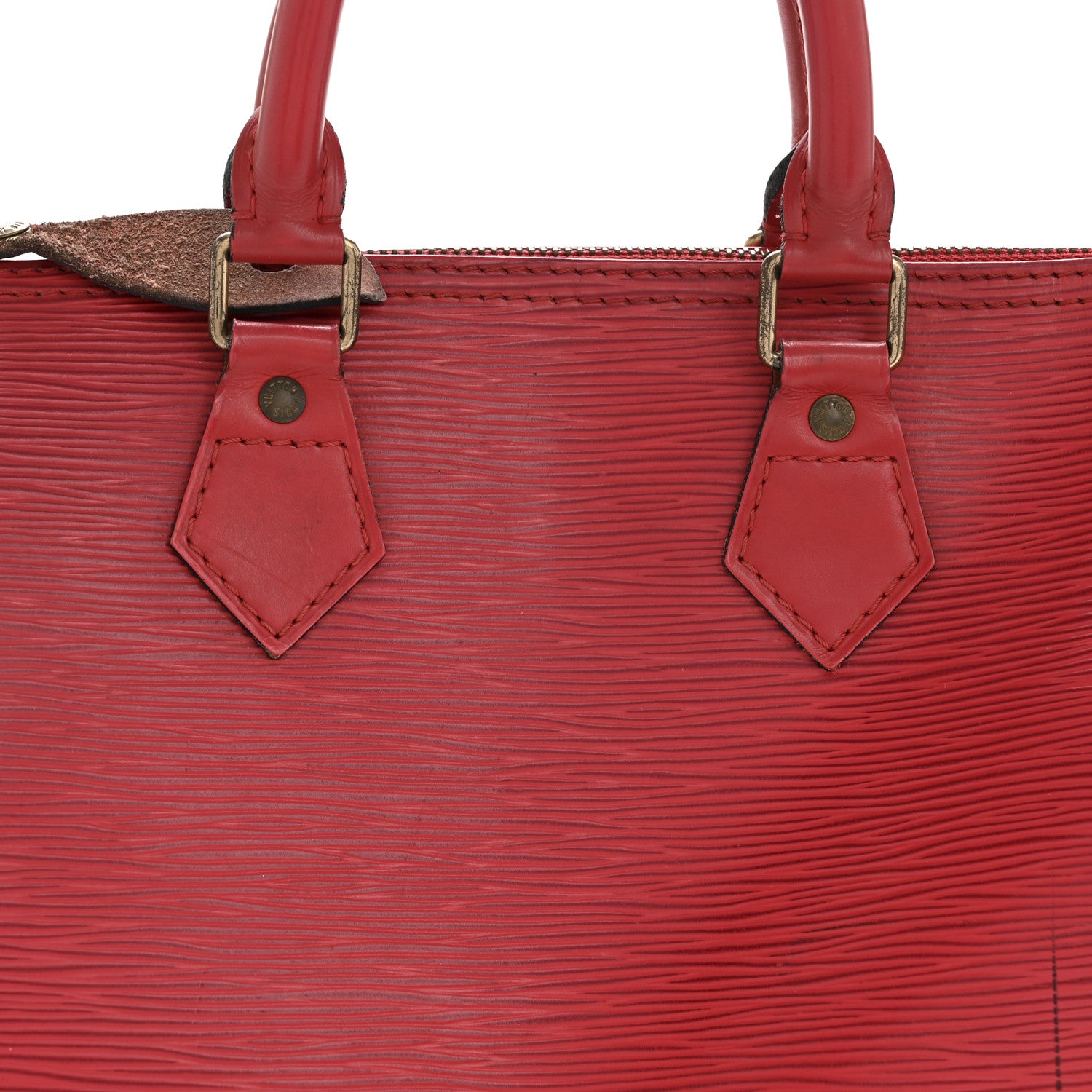 Louis Vuitton Epi Speedy 25 Castillan Red 8 of 12