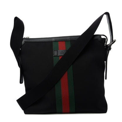 Gucci Techno Canvas Web Messenger Bag Black 1 of 10