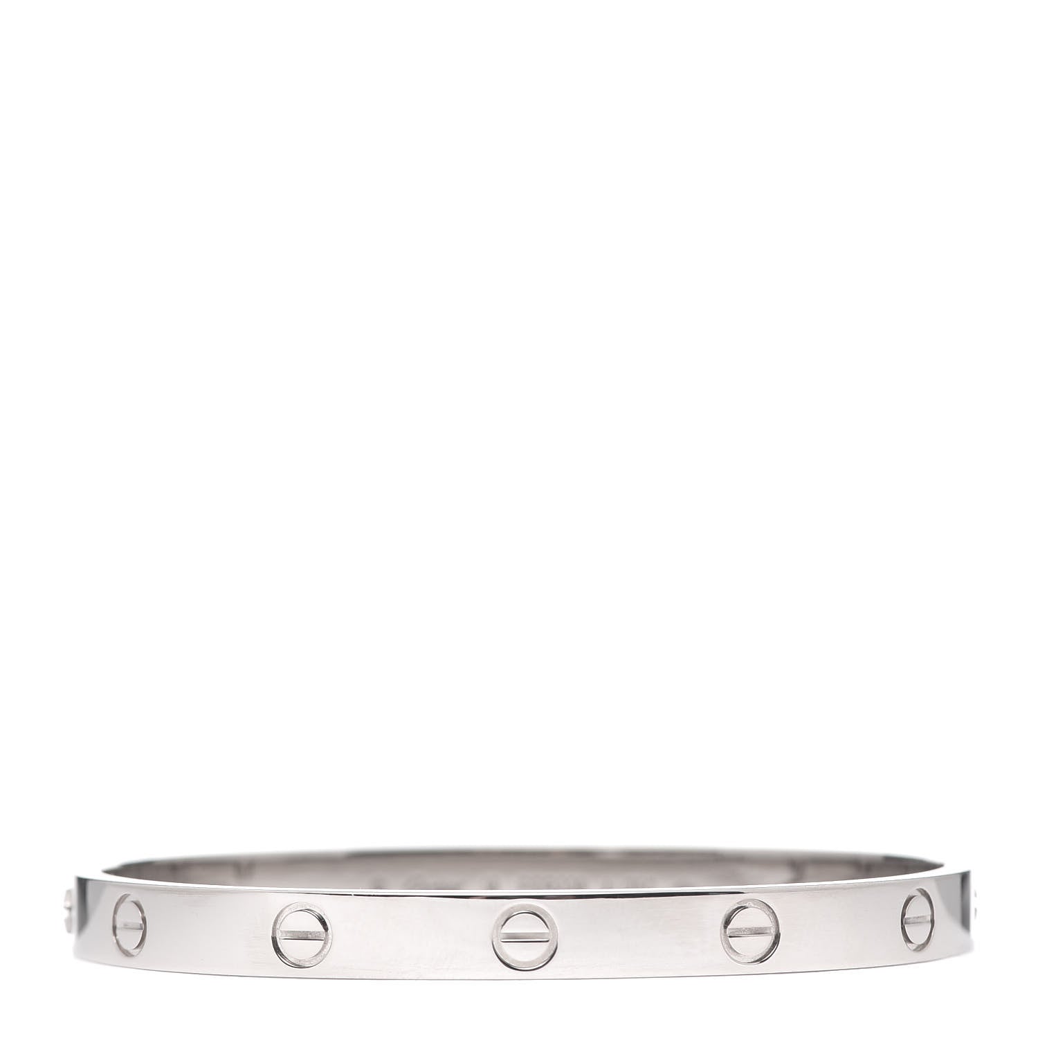 Cartier 18K White Gold LOVE Bracelet 18 1 of 5