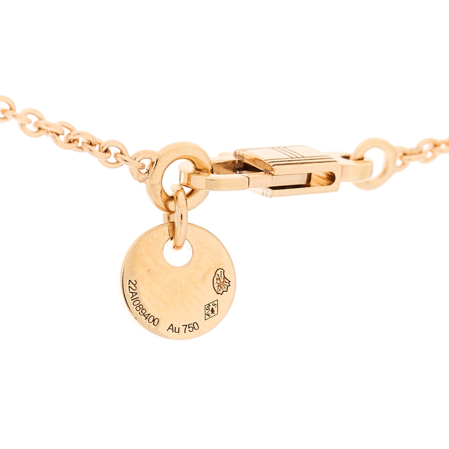 18K Rose Gold Black Jade Constance Amulettes Pendant Necklace