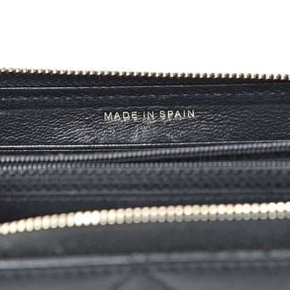Chanel Lambskin Quilted 19 Zipped Wallet Black 6 of 11