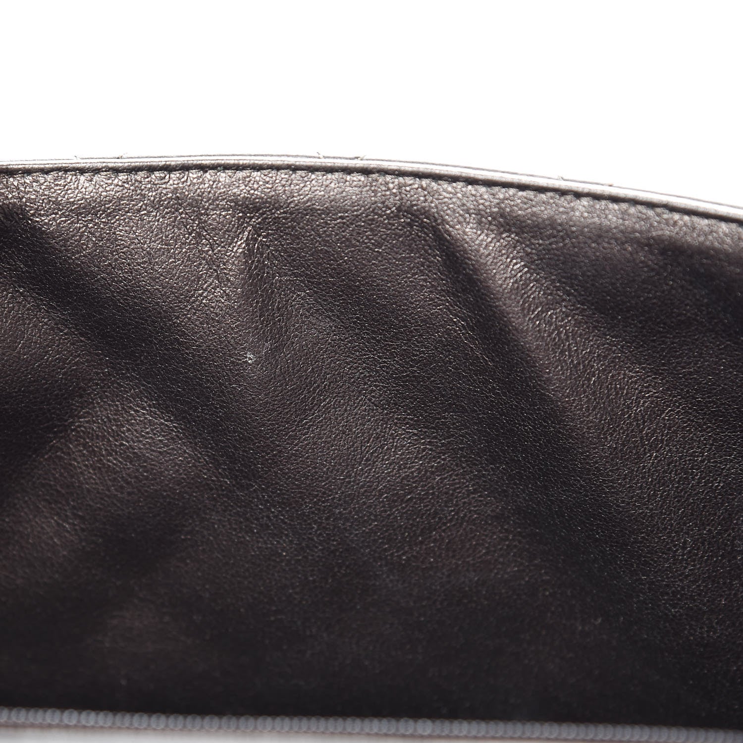 Chanel Metallic Lambskin Quilted Maxi Single Flap Dark Grey 15 of 21