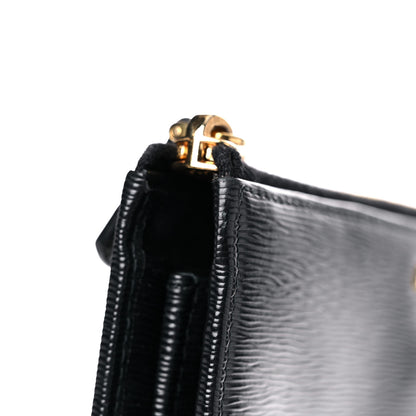 Prada Vitello Move Half Zip Wallet Black 9 of 12