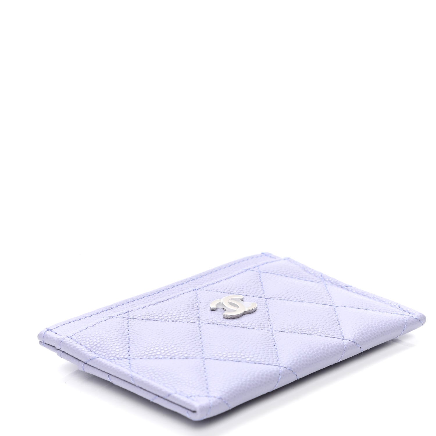 Chanel Caviar Quilted Card Holder Light Purple 3 of 5