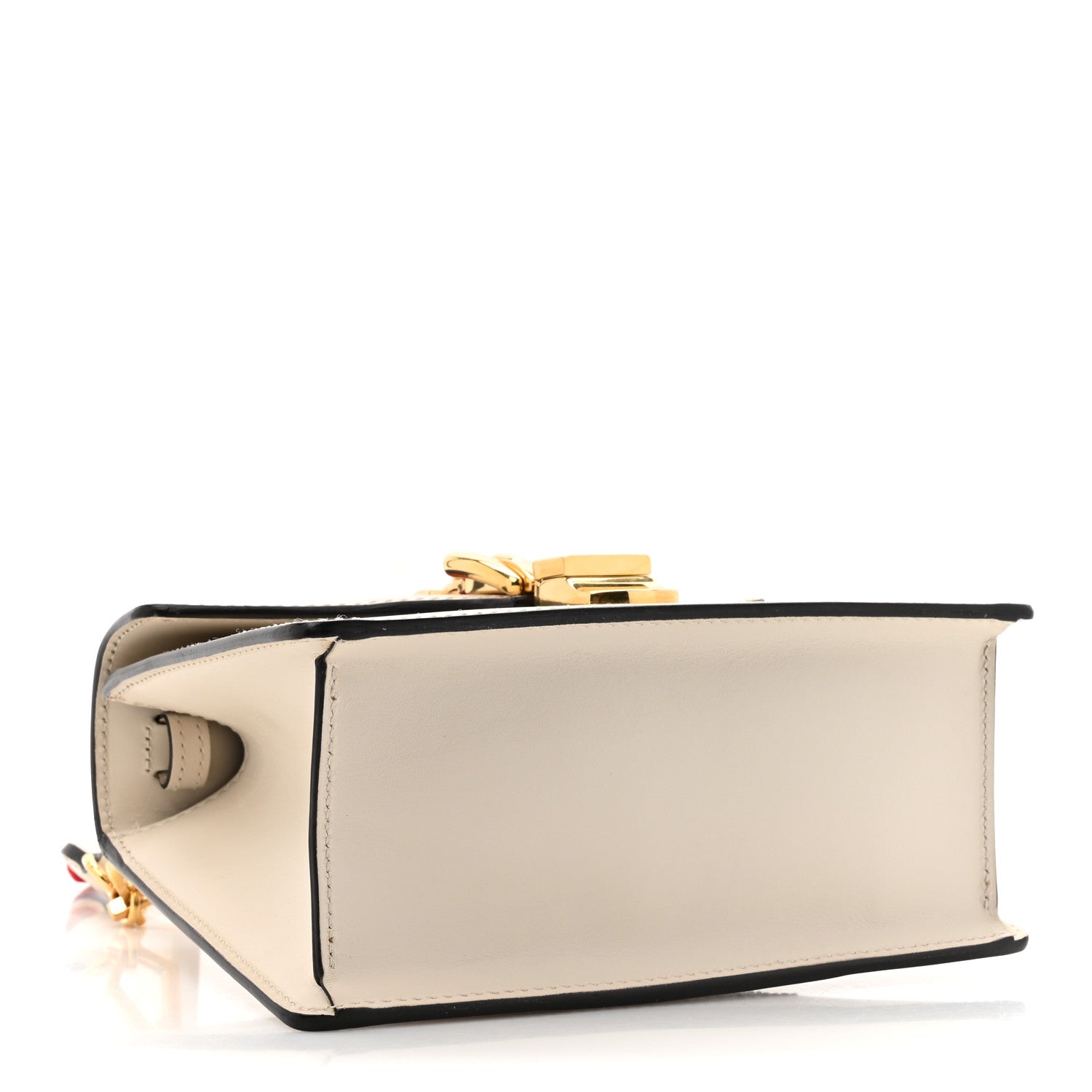 Gucci Calfskin Mini Sylvie Top Handle Bag White 4 of 16