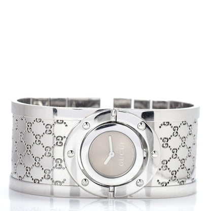 Gucci Stainless Steel 33mm Twirl Quartz Watch Brown 2 of 4