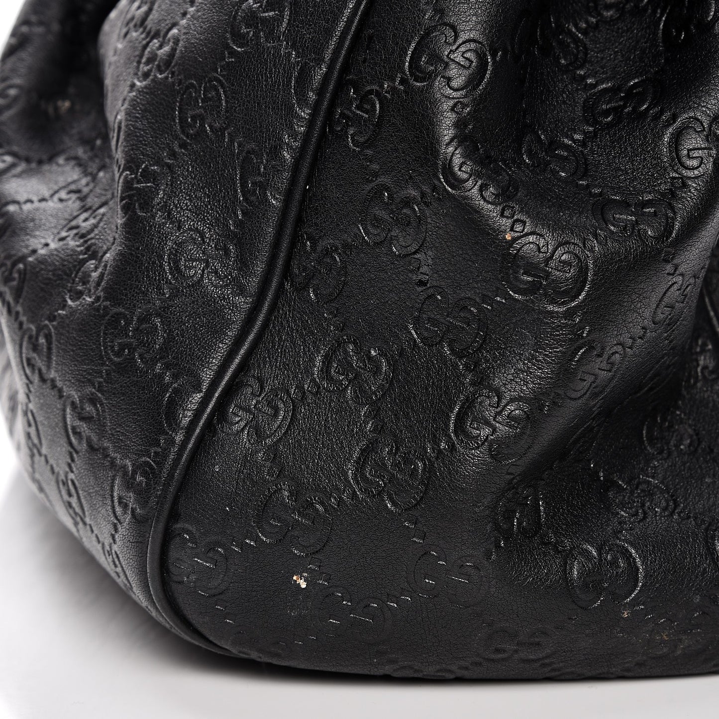 Guccissima Vitello Tender Large Sukey Tote Black