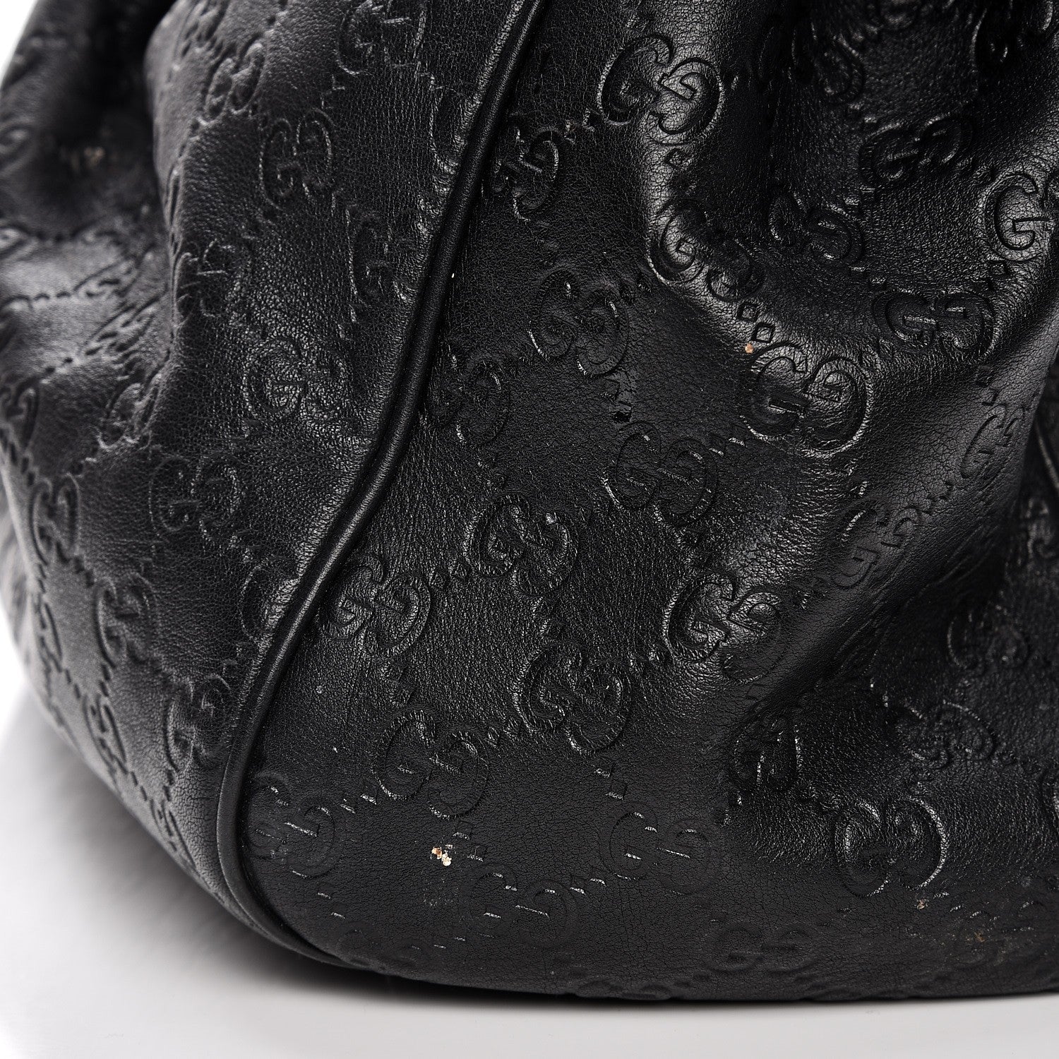 Gucci Guccissima Vitello Tender Large Sukey Tote Black 13 of 13
