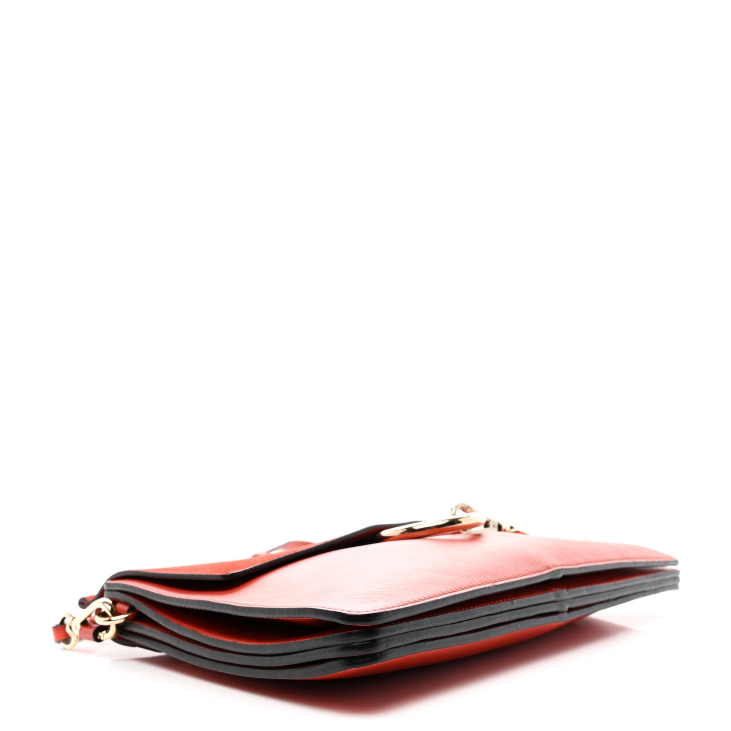 Calfskin Suede Medium Faye Shoulder Bag Sepia Red