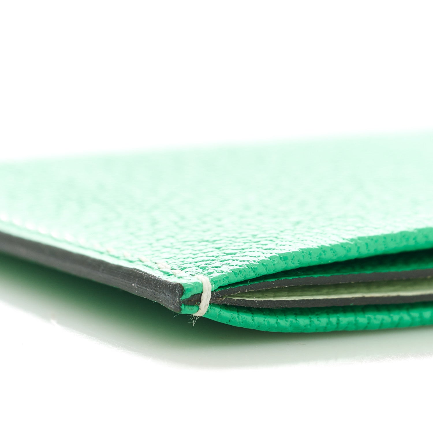 Hermes Chevre Mysore Sellier Card Holder Vert Comics Vert Fizz 6 of 12