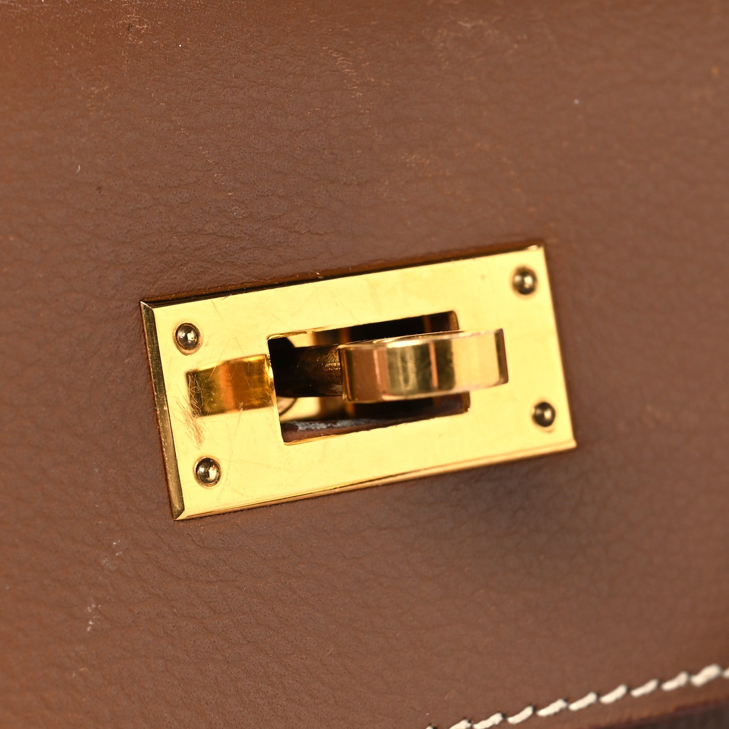 Hermes Evergrain Kelly Sellier 28 Gold 17 of 18
