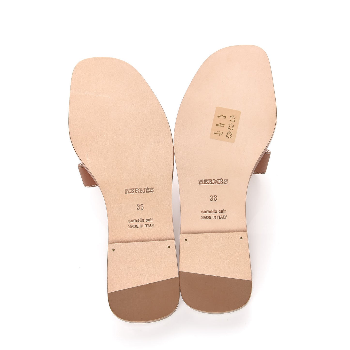 Box Calfskin Oran Sandals 36 Gold