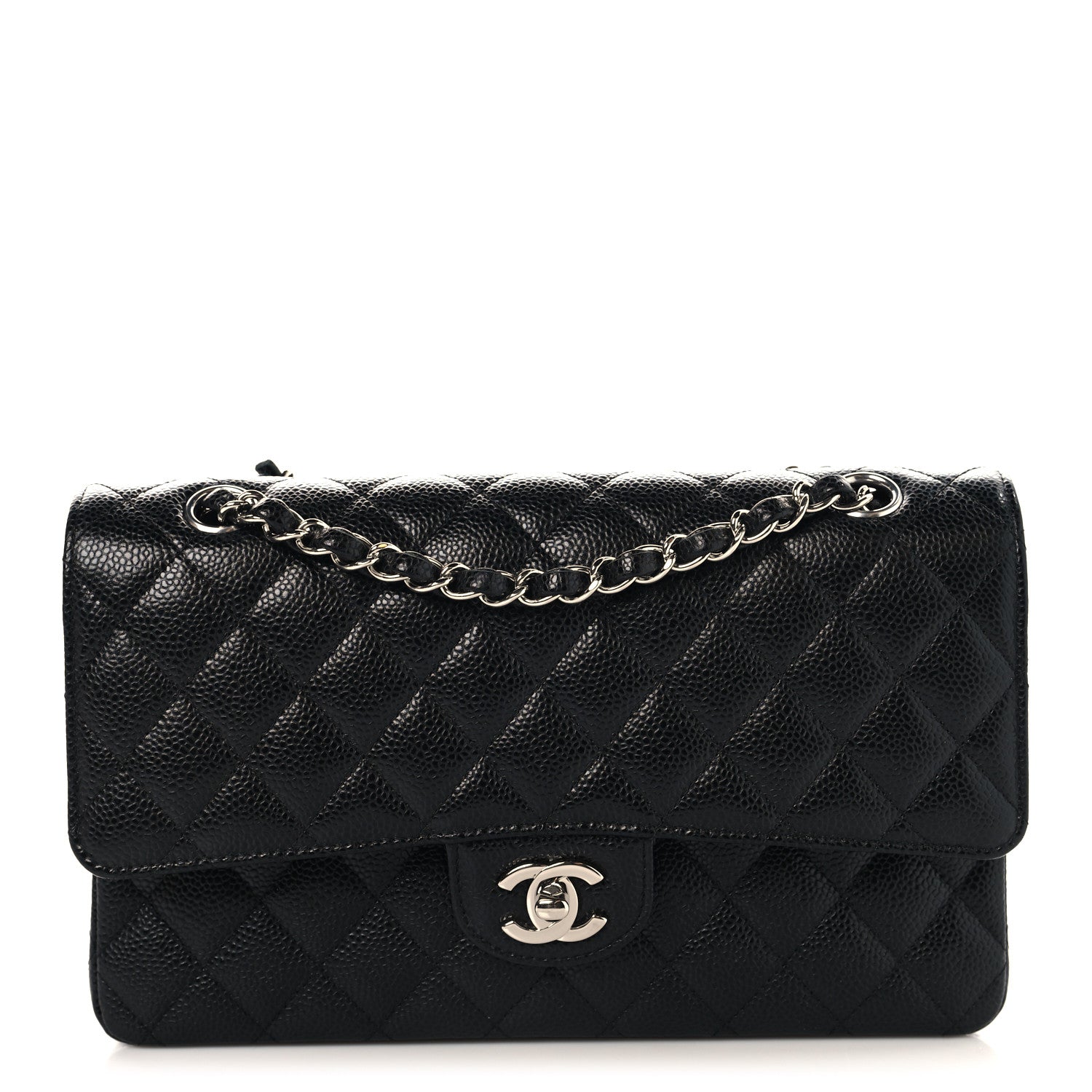 Chanel Caviar Quilted Medium Double Flap Black 1 of 11