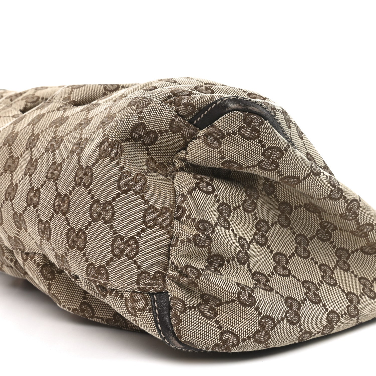 Gucci Monogram Large D Gold Hobo Dark Brown 10 of 10
