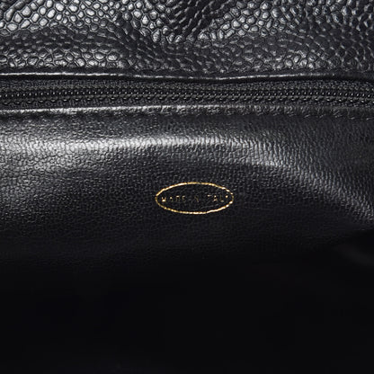 Chanel Caviar CC Backpack Black 7 of 13