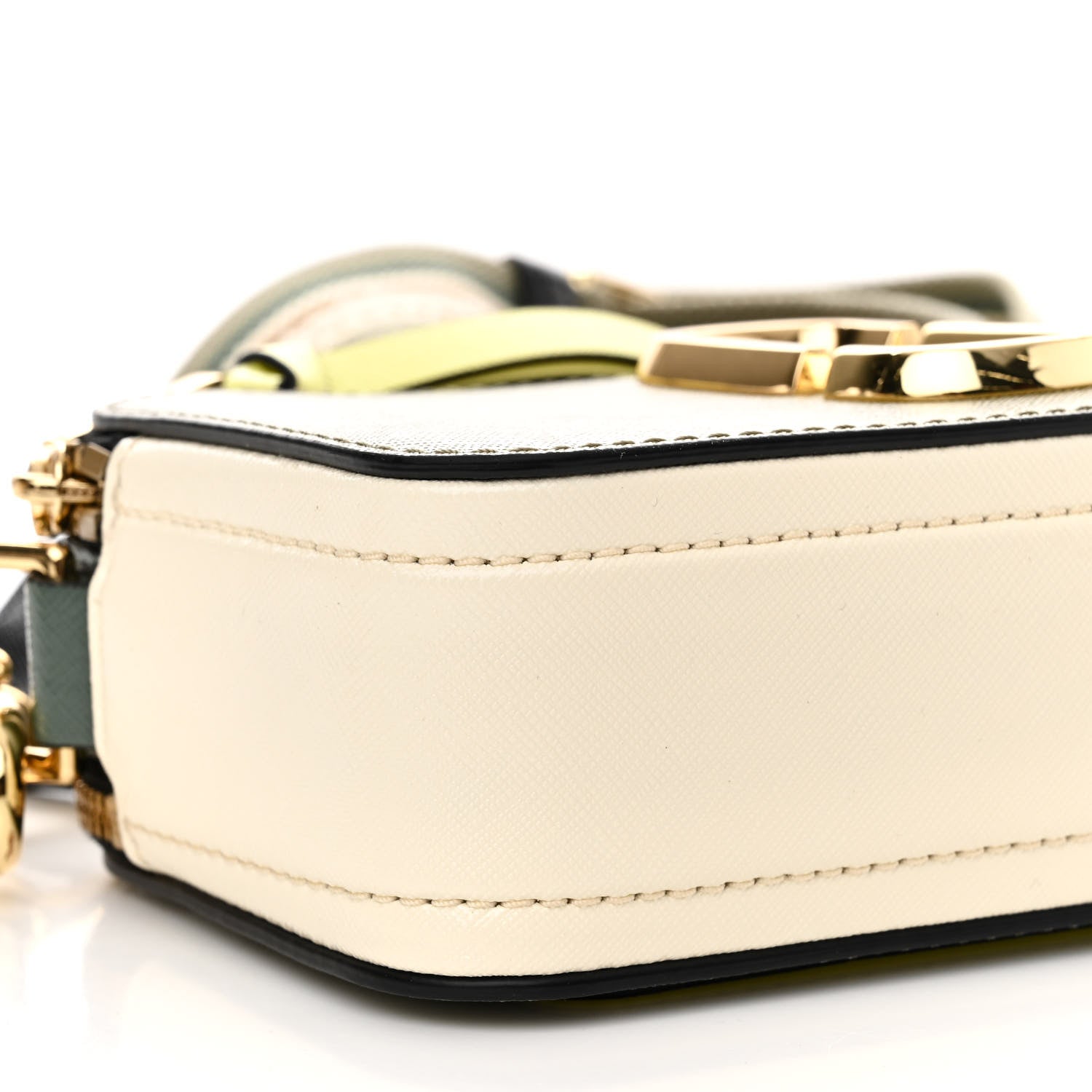 Marc Jacobs Saffiano Small Snapshot Camera Bag Silver Sage Multi 10 of 12