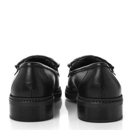 Chanel Lambskin Quilted CC Turnlock Loafers 41.5 Black 5 of 9