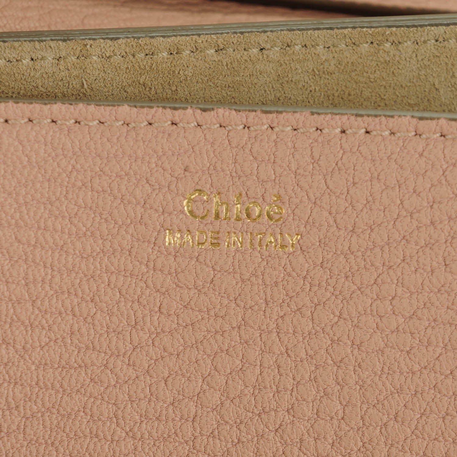 Chloe Grained Lambskin Drew Shoulder Bag Cement Pink 6 of 8