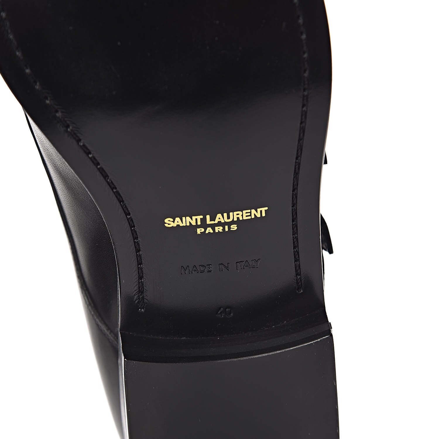 Saint Laurent Calfskin Mens Dylan 20 Monk Oxford 40 Black 7 of 10