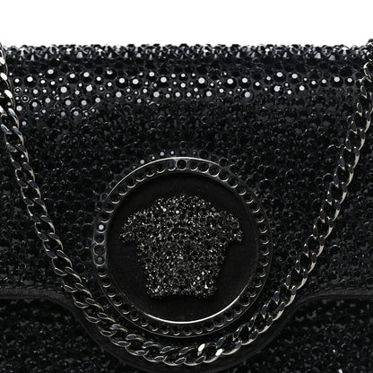 Versace Crystal La Medusa Envelope Clutch Black 7 of 10